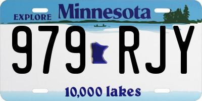 MN license plate 979RJY