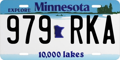MN license plate 979RKA