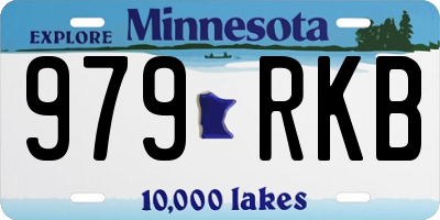 MN license plate 979RKB