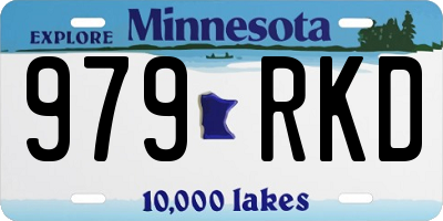 MN license plate 979RKD
