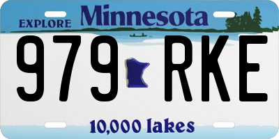 MN license plate 979RKE