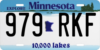 MN license plate 979RKF