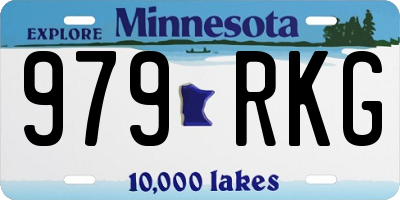 MN license plate 979RKG