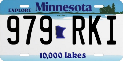 MN license plate 979RKI