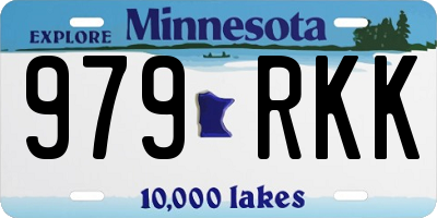 MN license plate 979RKK