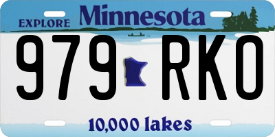 MN license plate 979RKO