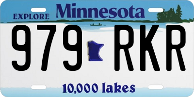 MN license plate 979RKR