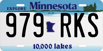 MN license plate 979RKS
