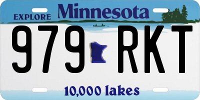 MN license plate 979RKT