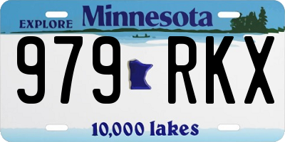 MN license plate 979RKX