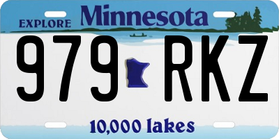 MN license plate 979RKZ