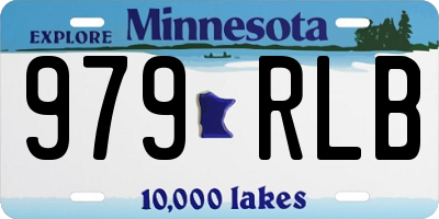 MN license plate 979RLB