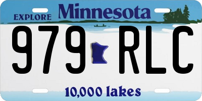 MN license plate 979RLC