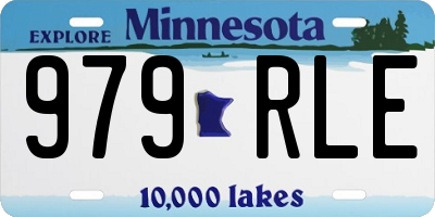MN license plate 979RLE
