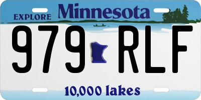 MN license plate 979RLF