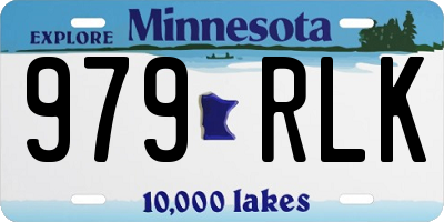 MN license plate 979RLK