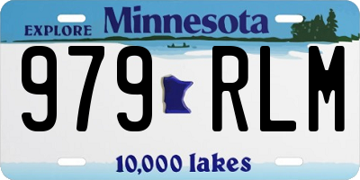 MN license plate 979RLM