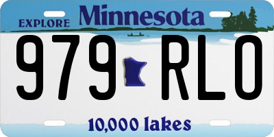 MN license plate 979RLO