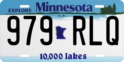 MN license plate 979RLQ