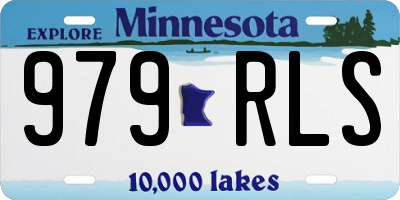 MN license plate 979RLS