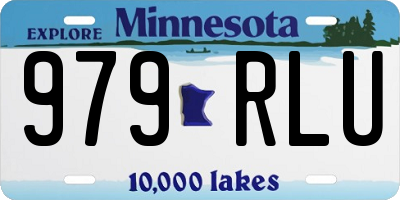 MN license plate 979RLU