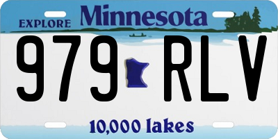 MN license plate 979RLV