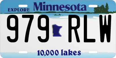 MN license plate 979RLW