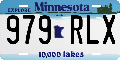 MN license plate 979RLX