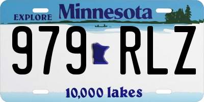 MN license plate 979RLZ