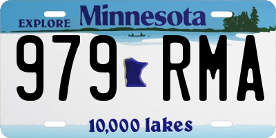 MN license plate 979RMA