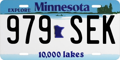 MN license plate 979SEK