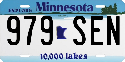 MN license plate 979SEN
