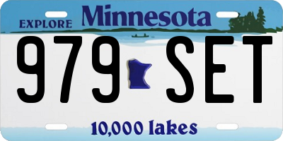 MN license plate 979SET