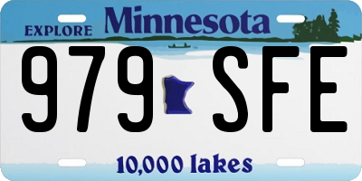 MN license plate 979SFE