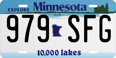 MN license plate 979SFG