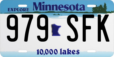 MN license plate 979SFK