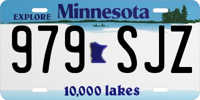 MN license plate 979SJZ
