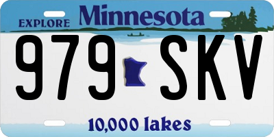 MN license plate 979SKV