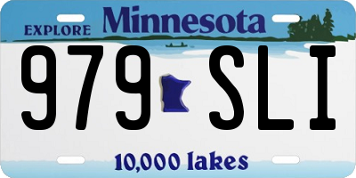 MN license plate 979SLI