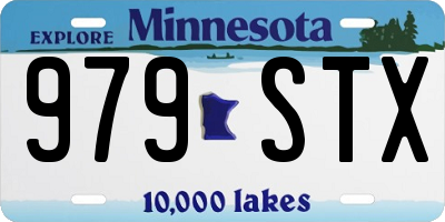 MN license plate 979STX