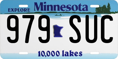 MN license plate 979SUC