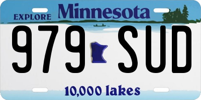 MN license plate 979SUD