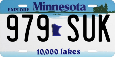MN license plate 979SUK