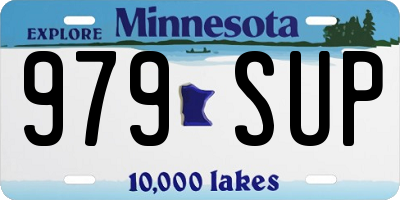 MN license plate 979SUP