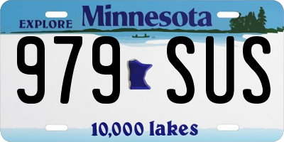 MN license plate 979SUS