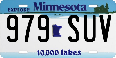 MN license plate 979SUV
