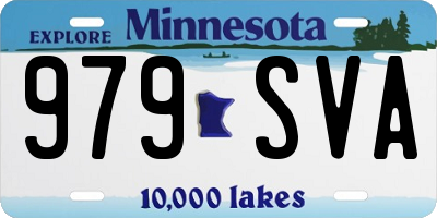 MN license plate 979SVA