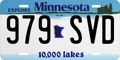 MN license plate 979SVD