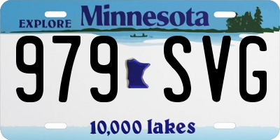 MN license plate 979SVG