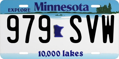 MN license plate 979SVW